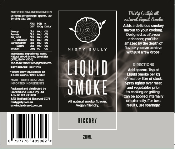 Misty Gully Liquid Smoke Hickory (200ml)