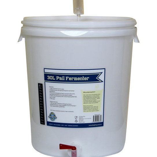 Pail fermentor for home brewing
