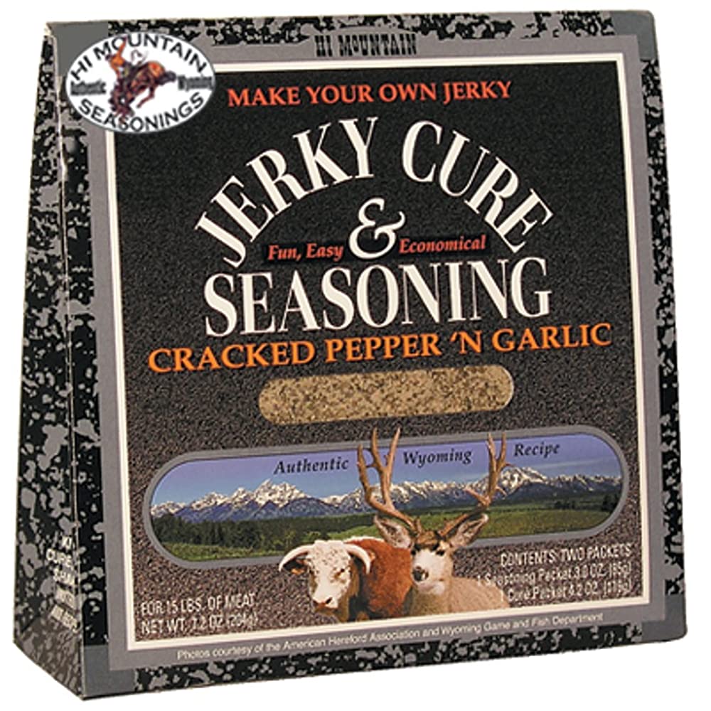 Hi Mountain Jerky Cure & Seasoning - Cracked Pepper & Garlic